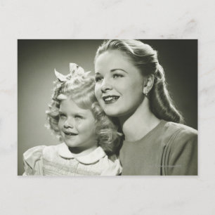 Mother and Daughter Postcard