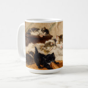 Mother and Her Kittens Coffee Mug