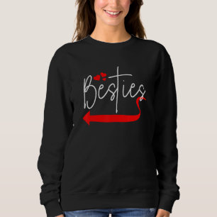Mother And Me Or Best Friend Besties With Arrow He Sweatshirt