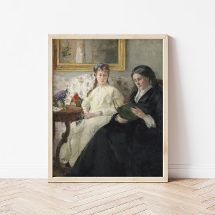 Mother and Sister of the Artist   Berthe Morisot Poster