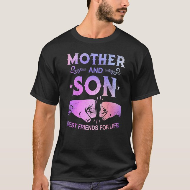 Mother And Son Best Friends For Life Mum T-Shirt (Front)