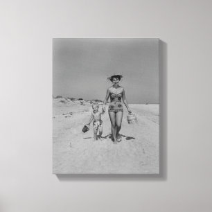 Mother and Son Canvas Print