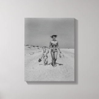 Mother and Son Canvas Print