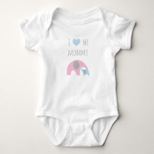 Mother and son elephants shirt - I love my mummy