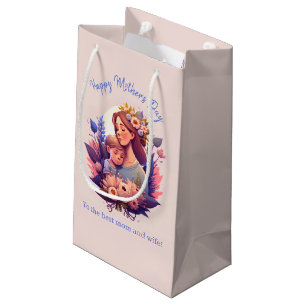 Mother And Son Happy Mother's Day Small Gift Bag