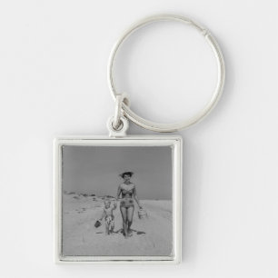 Mother and Son Key Ring