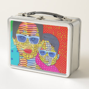 Mother and Son Metal Lunch Box