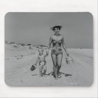 Mother and Son Mouse Mat