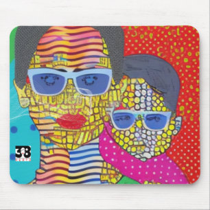 Mother and Son Mouse Mat