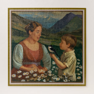 Mother and Son Tranquil Magical Moments Jigsaw Puzzle
