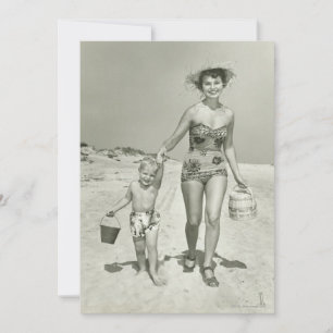 Mother and Son Walking