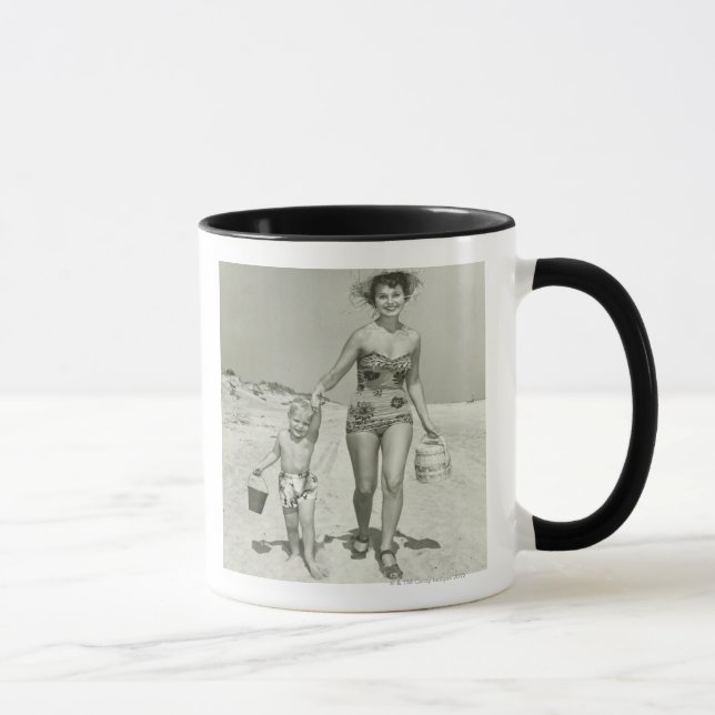 Mother and Son Walking Mug (Right)