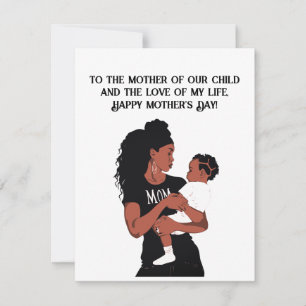 Mother and Wife Mother's Day Card