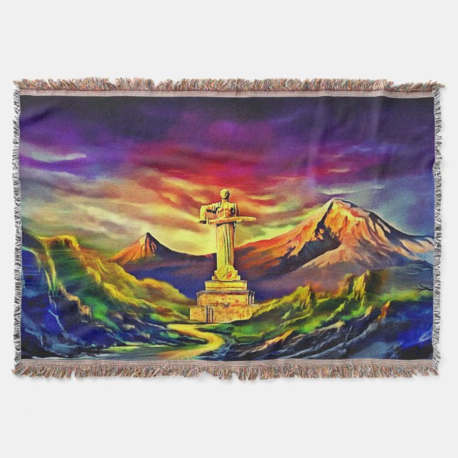 Mother Armenia Throw Blanket (Front)