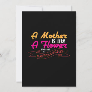 Mother Art A Mother Is Like A Flower Holiday Card