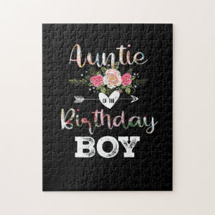Mother Art Auntie Of A Birthday Boy Jigsaw Puzzle