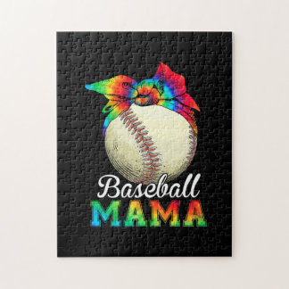 Mother Art Baseball Mama Birthday Jigsaw Puzzle