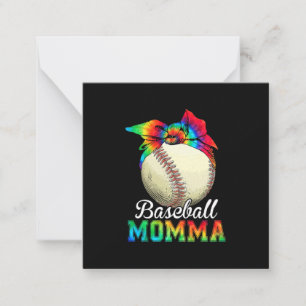 Mother Art Baseball Momma Birthday Card