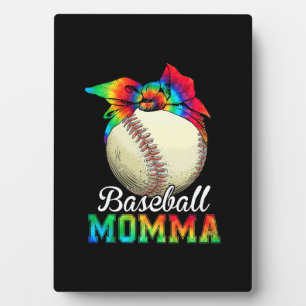 Mother Art Baseball Momma Birthday Plaque