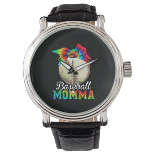Mother Art Baseball Momma Birthday Watch