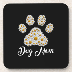 Mother Art Best Dog Mum Ever Birthday Coaster
