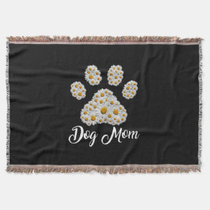 Mother Art Best Dog Mum Ever Birthday Throw Blanket
