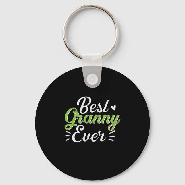 Mother Art Best Granny Ever Key Ring (Front)