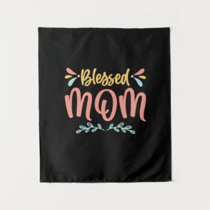 Mother Art Blessed Mom Tapestry