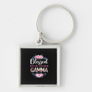 Mother Art Blessed To Be Called Gamma Birthday Key Ring