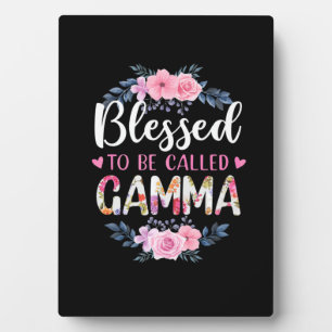 Mother Art Blessed To Be Called Gamma Birthday Plaque
