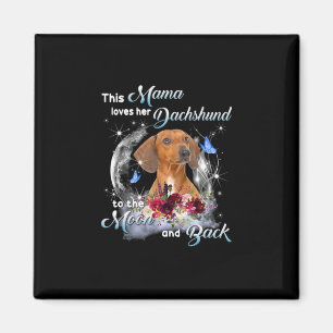 Mother Art Dachshund Mama Birthday Magnet