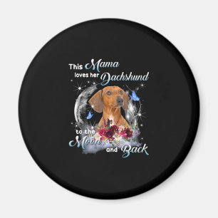 Mother Art Dachshund Mama Birthday Magnet