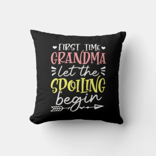 Mother Art First Time Grandma Birthday Cushion