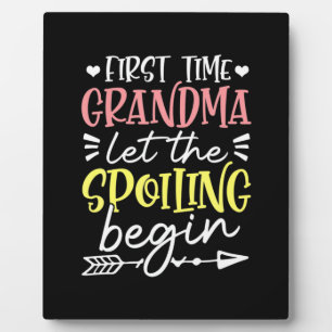 Mother Art First Time Grandma Birthday Plaque