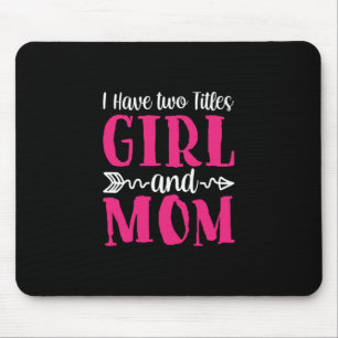 Mother Art Girl And Mom Mouse Mat