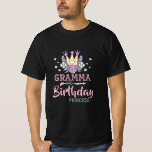 Mother Art Gramma Of The Birthday Princess Xmas T-Shirt