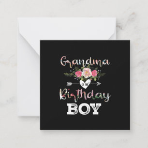 Mother Art   Grandma Of A Birthday Boy Birthday Card