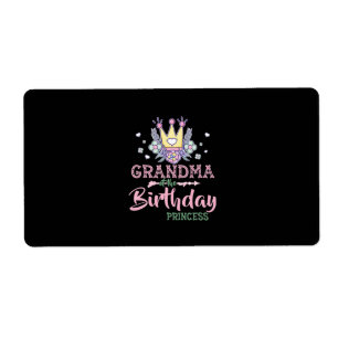 Mother Art Grandma Of The Birthday Princess Xmas