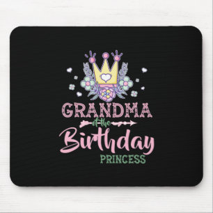 Mother Art Grandma Of The Birthday Princess Xmas Mouse Mat