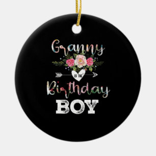 Mother Art Granny Of A Birthday Boy Birthday Ceramic Tree Decoration