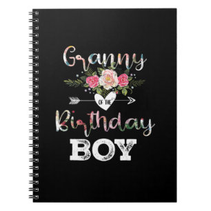 Mother Art Granny Of A Birthday Boy Birthday Notebook
