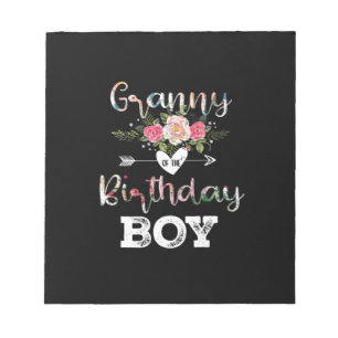 Mother Art   Granny Of A Birthday Boy Birthday Notepad
