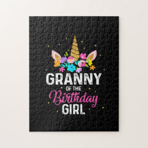 Mother Art Granny Of The Birthday Girl Birthday Jigsaw Puzzle