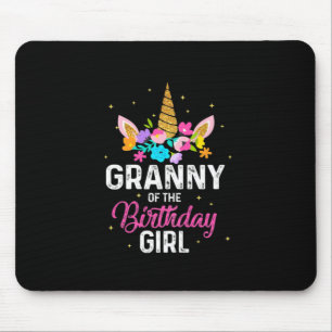 Mother Art Granny Of The Birthday Girl Birthday Mouse Mat