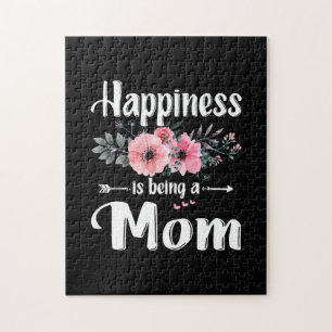 Mother Art Happiness Is Being A Mum Birthday Jigsaw Puzzle