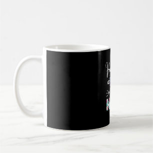 Mother Art Happiness Is Being A Nana Floral Xmas Coffee Mug