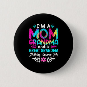Mother Art   I Am A Mum Great Grandma Birthday 6 Cm Round Badge
