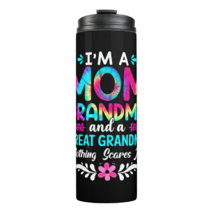 Mother Art I Am A Mum Great Grandma Birthday Thermal Tumbler