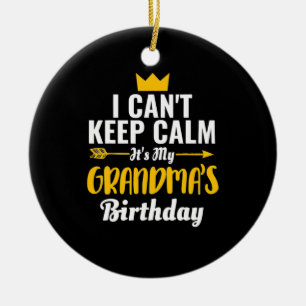 Mother Art   It Is My Grandmas Birthday Ceramic Tree Decoration