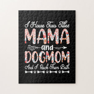 Mother Art Mama And Dog Mum Birthday Jigsaw Puzzle